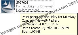HP USB Disk Storage Format Tool used by Jcyberinux